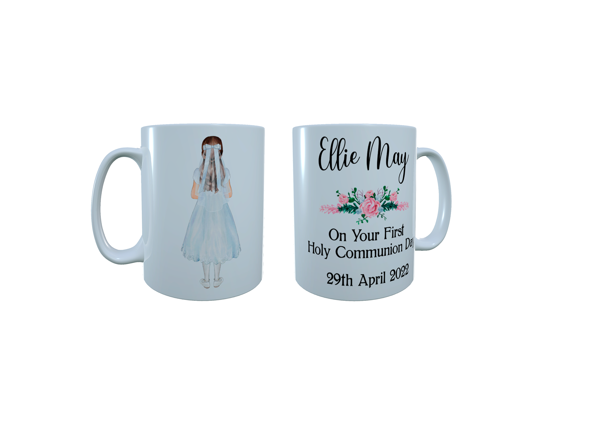 Holy Communion Personalised Ceramic Mug, Custom Holy Communion - Click Image to Close